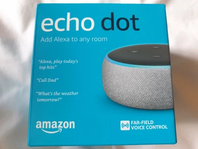 $40 • Buy Amazon Echo Dot (3 Gen.) Smart Speaker - Charcoal New/Sealed Free Postage