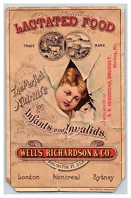 Lactated Food Wells Richardson Victorian Trade Card  Burlington Vermont • $9.99