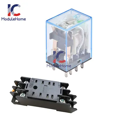 DC12/24V AC110/220V MY2NJ Miniature Relay 8Pin 5A Power Relay With PYF08A Base • $2.12