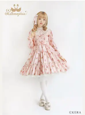 Metamorphose Temps De Fille Japanese Lolita Brand Pink Flower Pattern Dress Hime • $275