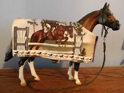 Peter Stone/Breyer Custom OOAK Model Horse Jumping Horse Blanket With Ribbon  • $19.99