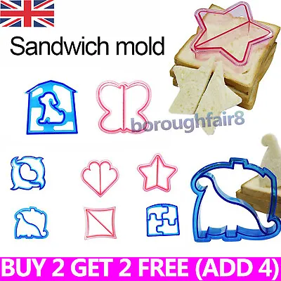 £0.99 • Buy Kids Lunch Sandwich Toast Mould Cookies Mold Cake Bread Food Cutter DIY Tool KID