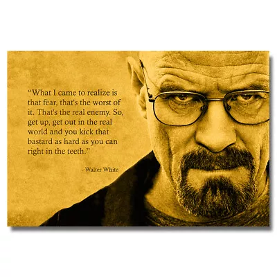 Breaking Bad Walter White Quotes TV Poster Vintage Art Picture Room Wall Print • $6.72