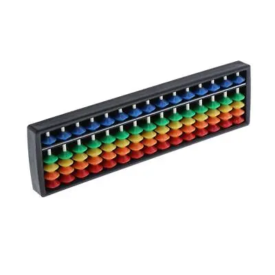Counting Abacus Arithmetic Tool15 Digit Rods With Colorful Beads For Preschool • £7.51