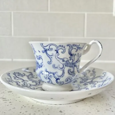 19th C Minton Porcelain Tea Cup Saucer Chinoiserie Dragon Pattern 252 • £40