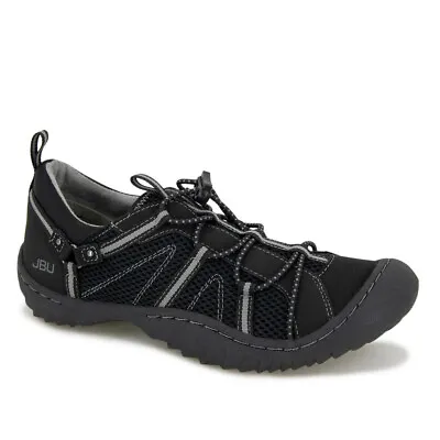 JBU By Jambu Women's Synergy MESH Water Ready Sneaker Black/Dark Grey • $59.99