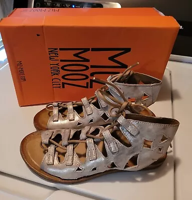 Miz Mooz Metallic Gladiator Sandals Size 37 Or 6.5 To 7 • $15