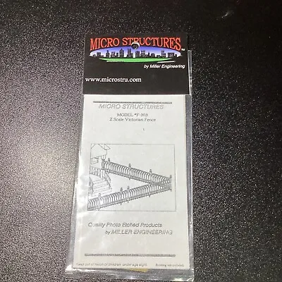 Miller Engineering Z Scale F-303 Victorian Fence • $9.99