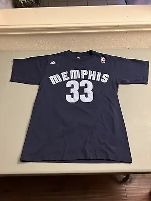 Memphis Grizzlies Marc Gasol Men’s T-shirt Small Adidas Jersey Style • $6.99