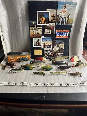 Lot Of Vintage Burke & Other Rubber Fishing Lures & Catalogue  • $31