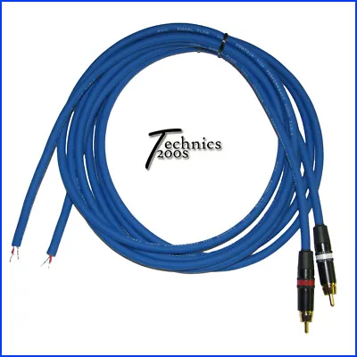 BLUE TECHNICS 1200 6FT PERFORMANCE RCA CABLE W/ NEUTRIK REAN GOLD CONNECTS RCAs • $67.92