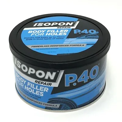 UPOL Davids Isopon P40 Fibre Glass Car Body Filler Holes Bridging Compound 250ml • £12.99