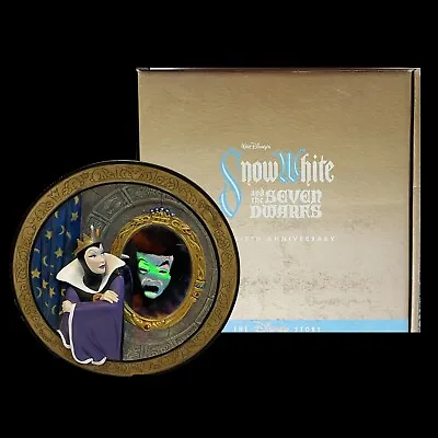 Disney Evil Queen Magic Mirror On The Wall Relief Plate 1273/10000 Mint In Box • $77.99