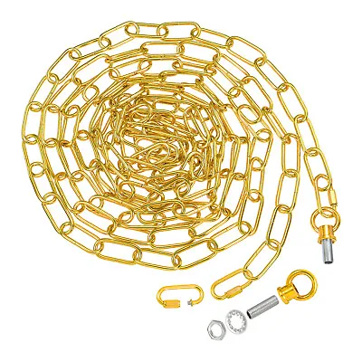 15Ft 65 Lbs Lighting Chain For Hanging Lamp Chandelier Light Fixture Chain Gold • £15.49