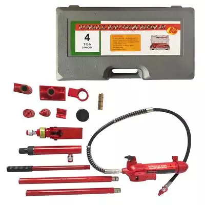 4 Ton Porta Power Hydraulic Jack Car Shop Autobody Frame Manual Repair Tool Kits • $96.05
