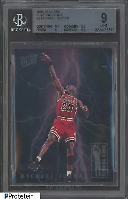 1993-94 Fleer Ultra Scoring Kings #5 Michael Jordan Bulls HOF BGS 9 W/ 9.5 • $425