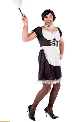 £9.99 • Buy Mens Kinky Sexy LOL French Maid Stag Do Fancy Dress Costume Outfit Size M
