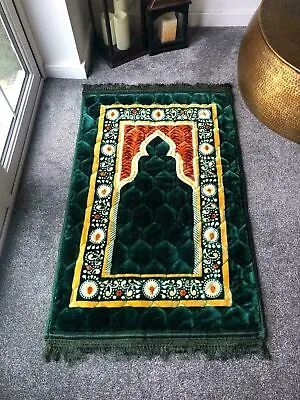 Extra Cushioned Prayer Mats Thick Padded Muslim Janamaz Non Slip 80 X 120cm • £12.95