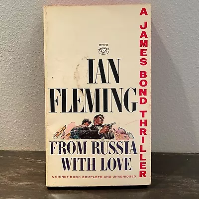 Vintage James Bond FROM RUSSIA WITH LOVE By Ian Fleming 1957 Signet D2030 • $19.99