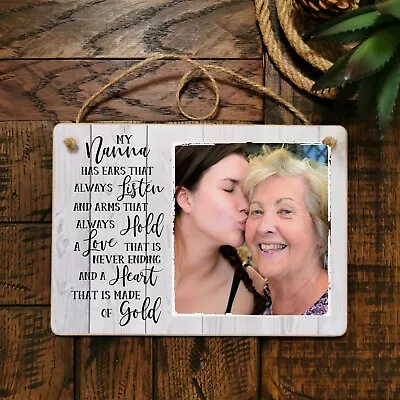 8x6'' Personalised Photo Nanna Plaque Grandma Dad Aunty Mum Father Grandad Gift  • £7.99