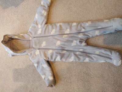 £8 • Buy  ❤️ M&S Fleece Baby All In One Snow Suit 9-12 Months ❤️
