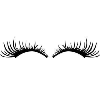 Funny Eyelashes Vinyl Decal Stickers For Car Headlight Eyebrow 3D Decoration 2Pc • $11.60