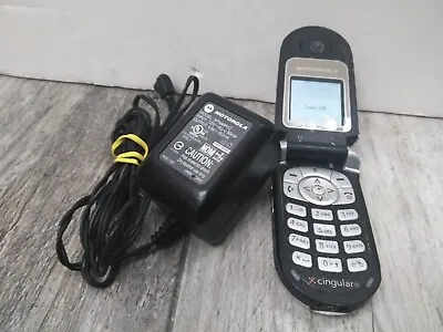 Motorola V Series V180 Piano Black Cingular AT&T Cellular Phone • $24.98