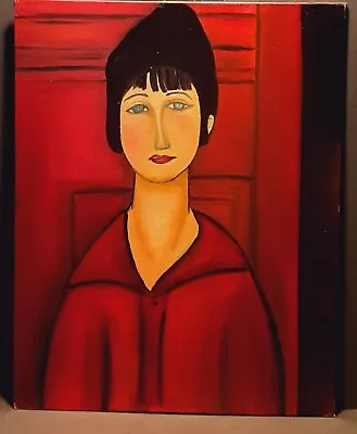 Oil On Canvas Panel Painting (11x14) Inspired By Amadeo Modigliani • $95