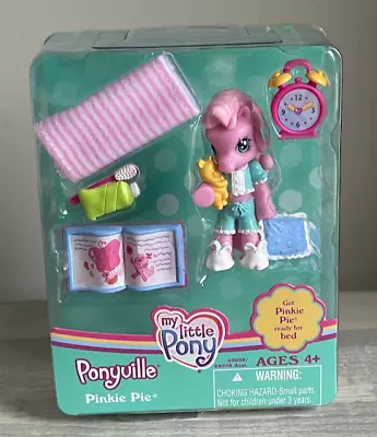 NEW MLP My Little Pony Ponyville Bed Pinkie Pie Blanket Clock Book Vintage 2008 • $14.88