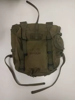 Vintage Old US Military/ Army Green Heavy Duty Backpack • $25.50