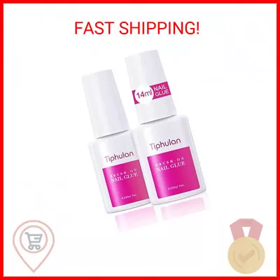 TIPHULAN 14ml Brush On Nail Glue For Press On Acrylic Nails - Super Strong Dur • $11.52