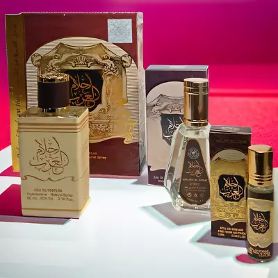 Ard Al Zaafaran Ahlam Al Arab Men's EDP Spray 80ml Gift Set Attar Roll On • £4.50