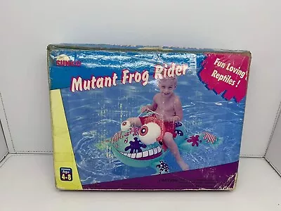 Vintage Sunco Mutant Frog Rider Kids Inflatable 1998 N-8315 NEW RARE UNUSED • $497.38