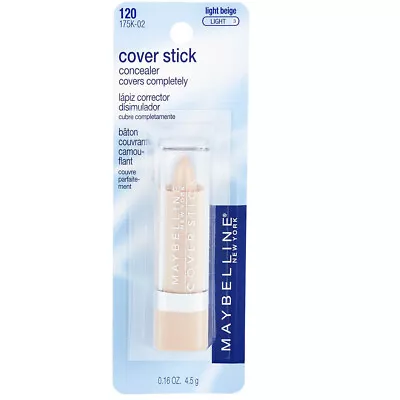 Maybelline New York Cover Stick Concealer. Natural Coverage. Light Beige. 0.16oz • $8.99