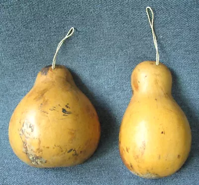 $4.99 • Buy 2 Vintage Half Gourds Adornments With Rope Ring For Hanging For Painting Crafts 