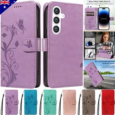 For Samsung S24 S23 S22 S21 S20 FE Ultra Plus S10 Flip Leather Case Wallet Cover • $12.19