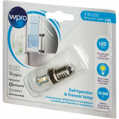 £10.95 • Buy Genuine Hotpoint Indesit Whirlpool Fridge & Freezer Light Bulb Lamp C00496774