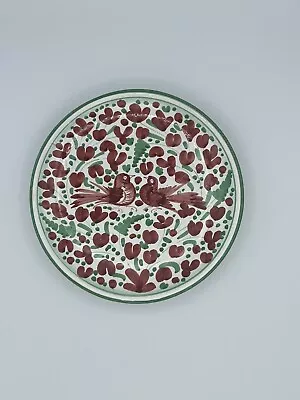 Vintage Deruta Italian Pottery Arabesco Pattern Bird Plate 8  • $44