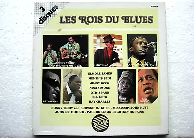 LES ROIS DU BLUES Nina Simone Elmore James 3 LP BOX SET 1982 (France/French) • $12.42
