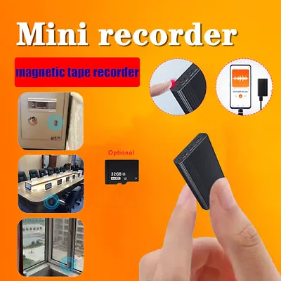 Magnetic Spy Digital Voice Activated Mini Sound Audio Recorder Dictaphone 500hr • $14.98
