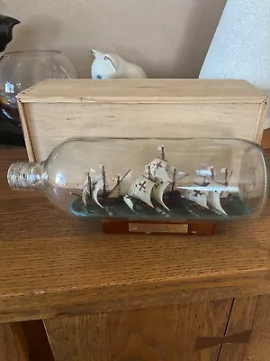 Ship In A Bottle NinaPinta And Santa Maria By Authentic Models • $50