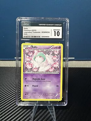 Pokémon TCG Ralts Legendary Treasures Holo  RC8/RC25 Common Graded CGC 10 POP 1 • $99.99