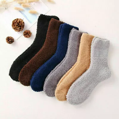 £7.99 • Buy 5 Pairs Cosy Bed Socks Mens Women Fluffy Home Thick Indoor Winter Warm Soft Sock