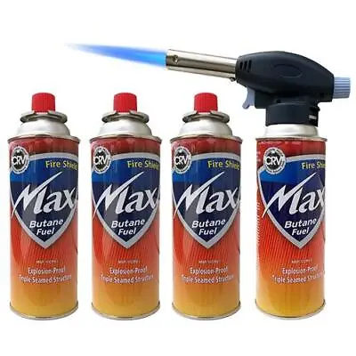 £5.99 • Buy Blow Torch Butane Flame Thrower Burner Welding Auto Ignition Blowtorch BBQ Weed