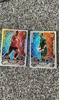 £9.99 • Buy MATCH ATTAX 2011/12 11/12 NEMANJA VIDIC 100 HUNDRED CLUB And JOE HART 100 Club