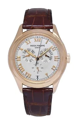 Patek Philippe Annual Calendar 5035 18k Rose Gold Mens 37mm Watch 5035R • $28888