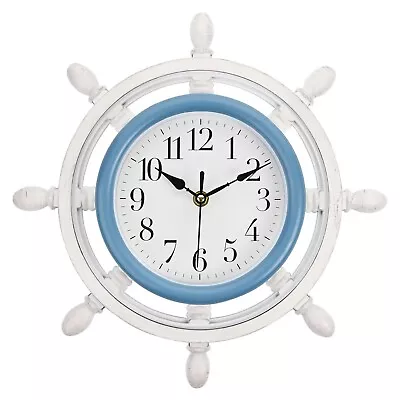 Hometime Nautical Ships Wheel  Wall Clock • £16.95