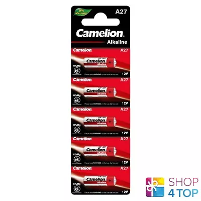 5 Camelion Alkaline 27A Batteries 12V L828F EL-812 EL812 G27A L828 Exp 2024 New • $13.54