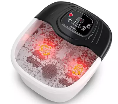 Foot Spa Bath Massager With Heat Bubble And Vibration Digital Temperature Cont • $55.75