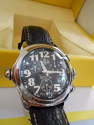 Mint Rare Invicta 2141 Lupah Diver Ostrich Leather Watch And Box • $269